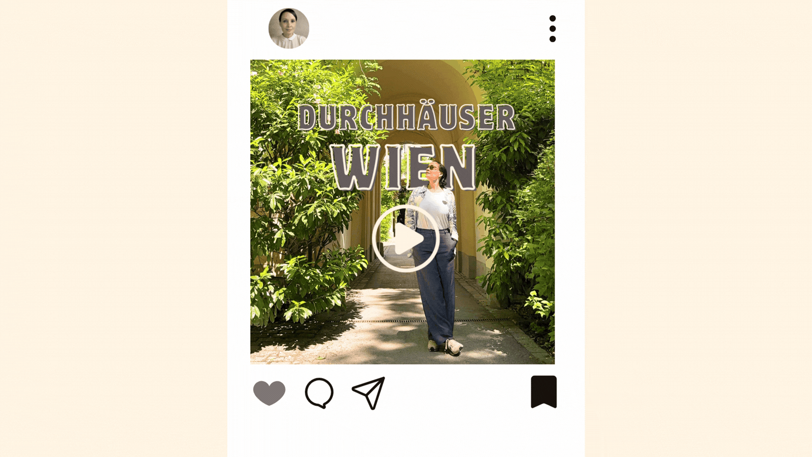 Instagram-Reel: Durchgangshäuser in Wien entdecken